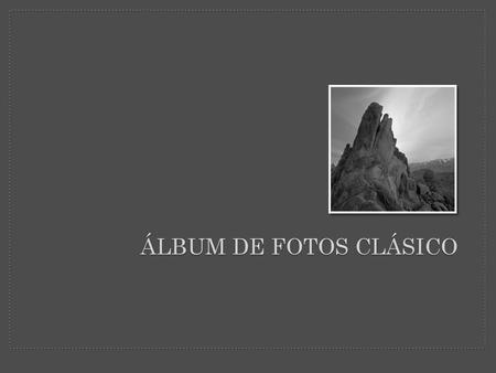 Álbum de fotos clásico.