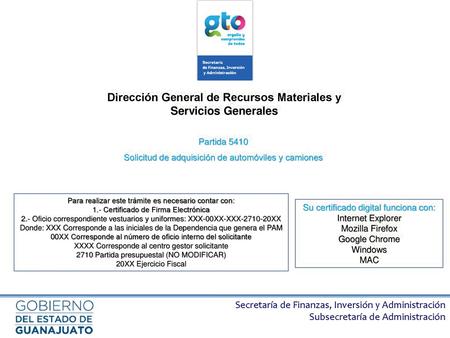Dirección General de Recursos Materiales y Servicios Generales
