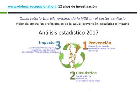 Www.violenciaocupacional.org 12 años de investigación Análisis estadístico 2017.