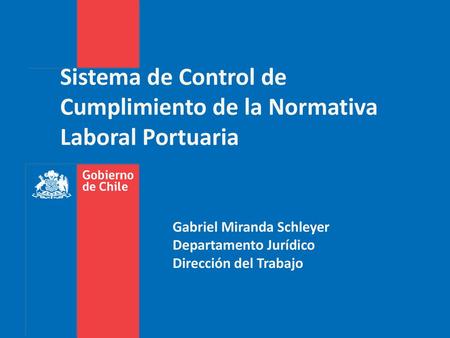Sistema de Control de Cumplimiento de la Normativa Laboral Portuaria