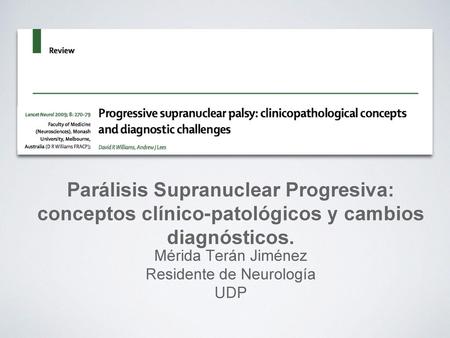 Residente de Neurología UDP