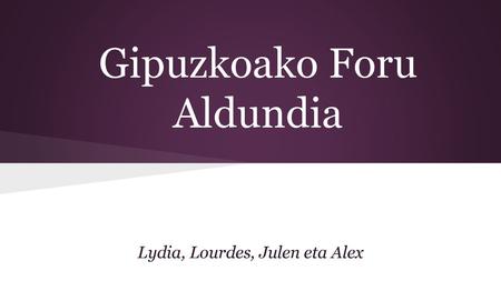 Gipuzkoako Foru Aldundia