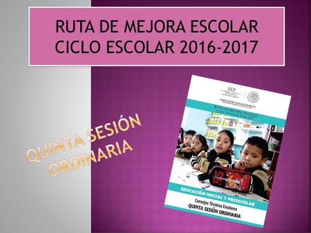 QUINTA SESIÓN ORDINARIA