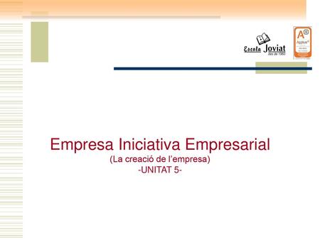 Empresa Iniciativa Empresarial