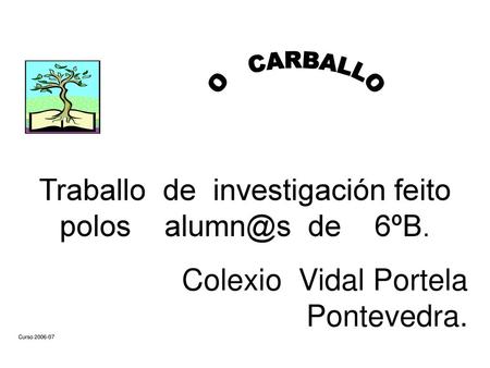 Traballo de investigación feito polos de 6ºB.