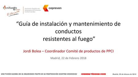 “Guía de instalación y mantenimiento de conductos