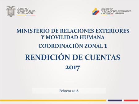 MINISTERIO DE RELACIONES EXTERIORES Y MOVILIDAD HUMANA