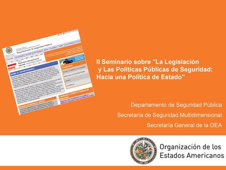 II Seminario sobre La Legislación
