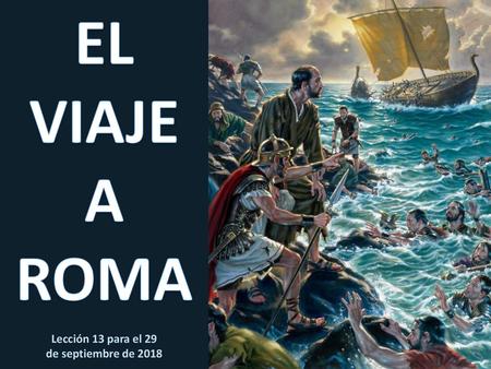 Lección 13 para el 29 de septiembre de 2018