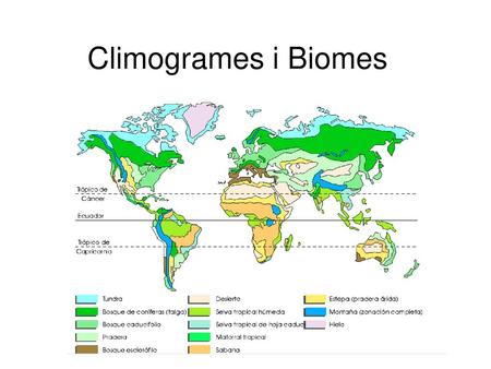 Climogrames i Biomes.