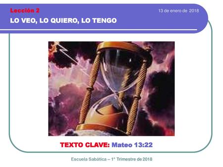 Escuela Sabática – 1° Trimestre de 2018