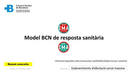 Model BCN de resposta sanitària