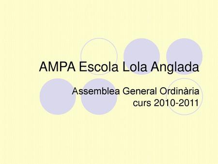 AMPA Escola Lola Anglada