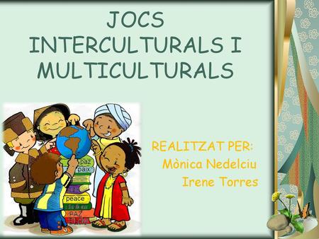 JOCS INTERCULTURALS I MULTICULTURALS