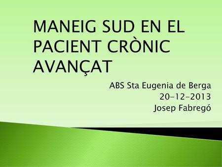 ABS Sta Eugenia de Berga Josep Fabregó