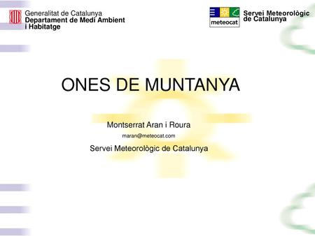 ONES DE MUNTANYA Montserrat Aran i Roura