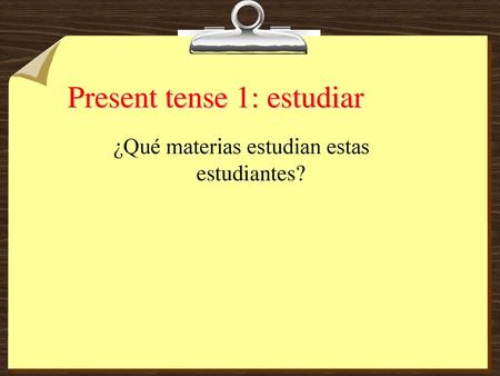 ¿Qué materias estudian estas estudiantes?