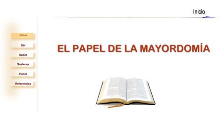 EL PAPEL DE LA MAYORDOMÍA