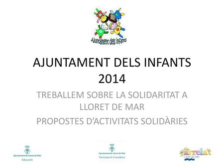 AJUNTAMENT DELS INFANTS 2014