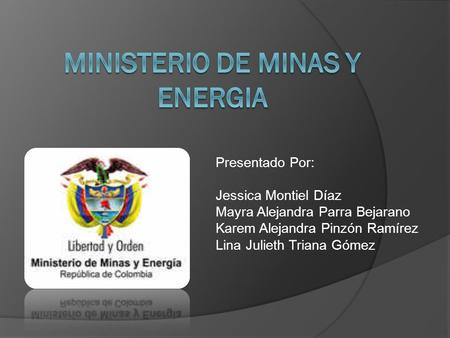 Ministerio de MINAS Y ENERGIA