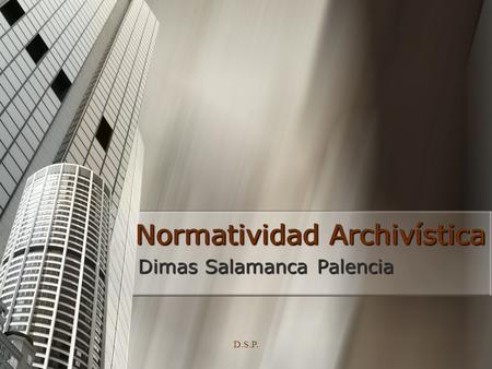 Normatividad Archivística