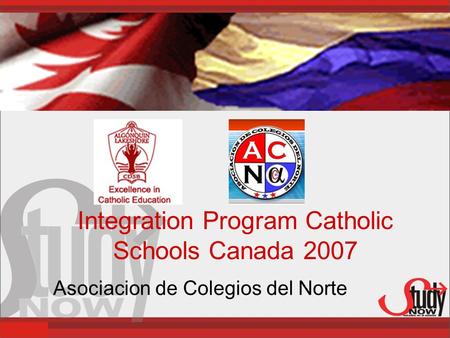 Integration Program Catholic Schools Canada 2007