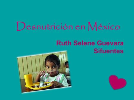Desnutrición en México