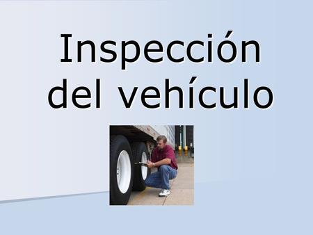 Inspección del vehículo