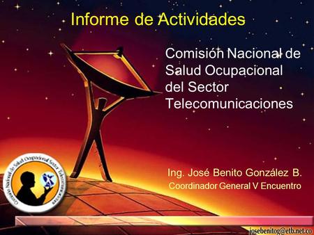 Comisión Nacional de Salud Ocupacional del Sector Telecomunicaciones