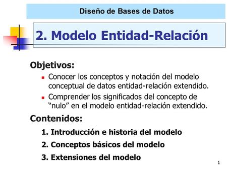 2. Modelo Entidad-Relación