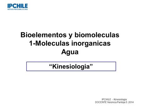 Bioelementos y biomoleculas 1-Moleculas inorganicas