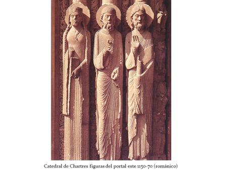 Catedral de Chartres figuras del portal este (románico)