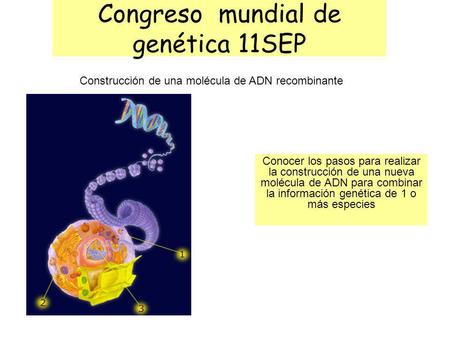 Congreso mundial de genética 11SEP