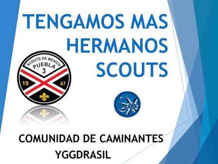 TENGAMOS MAS HERMANOS SCOUTS COMUNIDAD DE CAMINANTES YGGDRASIL.