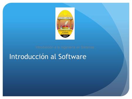 Introducción al Software