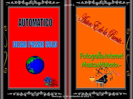 domingo, 11 de noviembre de 2018 ……