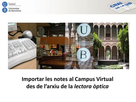 Importar les notes al Campus Virtual