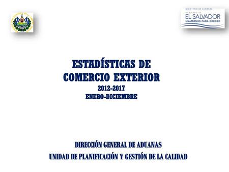 ESTADÍSTICAS DE COMERCIO EXTERIOR