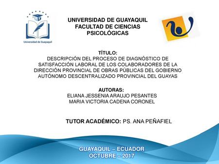 FACULTAD DE CIENCIAS PSICOLÓGICAS