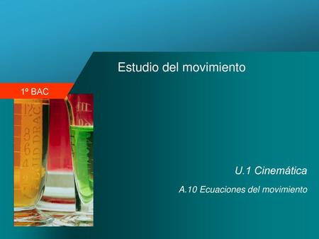 Estudio del movimiento