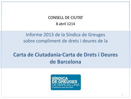 Carta de Ciutadania·Carta de Drets i Deures