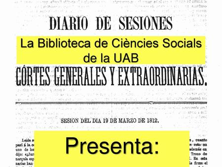 La Biblioteca de Ciències Socials de la UAB