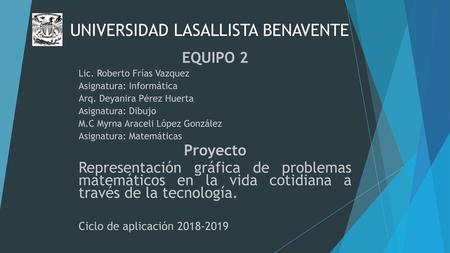 UNIVERSIDAD LASALLISTA BENAVENTE
