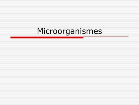 Microorganismes.