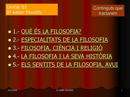 Continguts que tractarem