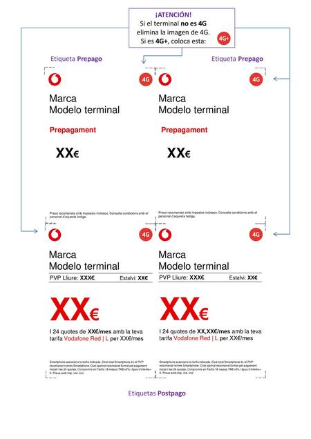 XX€ XX€ XX€ XX€ Marca Modelo terminal Marca Modelo terminal