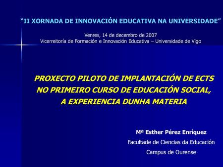 Mª Esther Pérez Enríquez