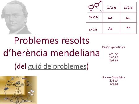 Problemes resolts d’herència mendeliana