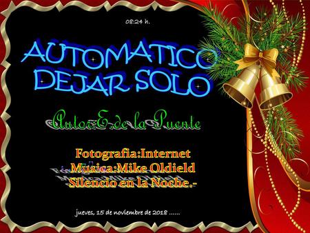 jueves, 15 de noviembre de 2018 ……