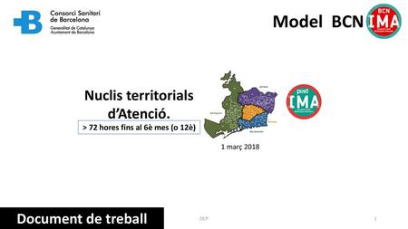 Nuclis territorials d’Atenció. > 72 hores fins al 6è mes (o 12è)